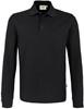 Hakro 815 Long-sleeved polo shirt MIKRALINAR® - Black - XS