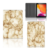 iPad 10.2 2019 | iPad 10.2 2020 | 10.2 2021 Leuk Tablet hoesje Marmer Goud