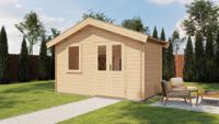 Lugarde Select Blokhut Rhenen 400x200cm - Onbehandeld- Zadeldak- - Lugarde Select