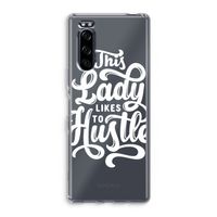 Hustle Lady: Sony Xperia 5 Transparant Hoesje