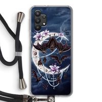 Vleermuizen Maan: Samsung Galaxy A32 5G Transparant Hoesje met koord