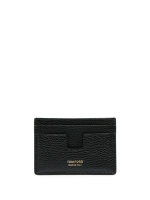 TOM FORD porte-cartes en cuir à logo imprimé - Noir