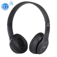P47 opvouwbare draadloze Bluetooth hoofdtelefoon met 3.5 mm audio-aansluiting ondersteuning MP3/FM/Call (zwart)