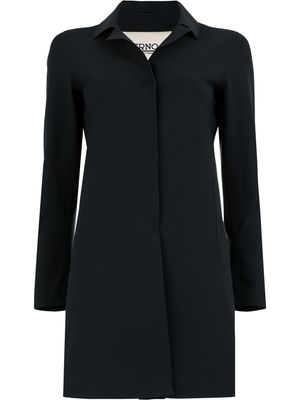 Herno manteau boutonné à col pointu - Noir