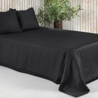 Dommelin Dommelin Sprei Chicago Satijn 300TC Steenkool 180x260 cm