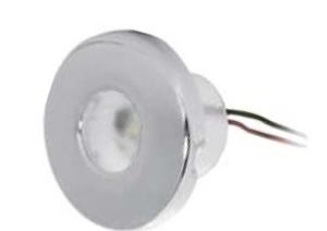 Hollex Led Traplamp 12v / Blauw Met Afwerkring Blauw