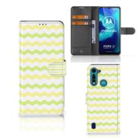 Motorola G8 Power Lite | Telefoon Hoesje | Waves Yellow