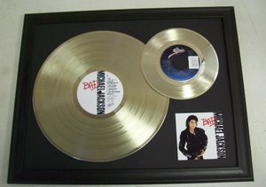 Platina Plaat Single / LP  Michael Jackson BAD
