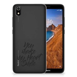 Xiaomi Redmi 7A Siliconen hoesje met naam Heart Smile