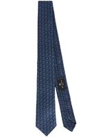 ETRO cravate à motif monogrammé - Bleu