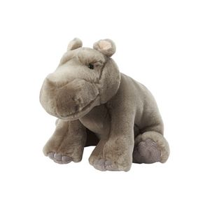 Grijze nijlpaard 18 cm knuffel   -