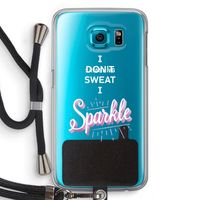 Sparkle quote: Samsung Galaxy S6 Transparant Hoesje met koord