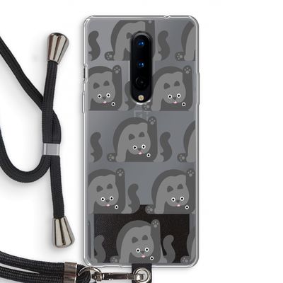 Cats: OnePlus 8 Transparant Hoesje met koord