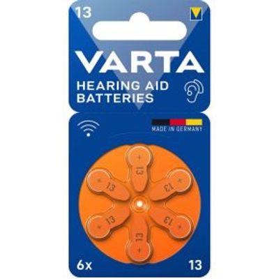 Zinc-Air Batterij PR48 | 1.45 V DC | Voorgeladen | 6-Blister | Gehoorapparaat | Oranje