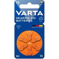 Zinc-Air Batterij PR48 | 1.45 V DC | Voorgeladen | 6-Blister | Gehoorapparaat | Oranje