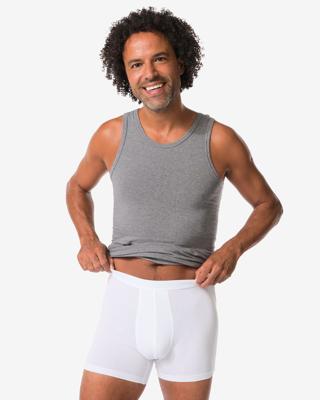 HEMA Lange Herenboxers - 3 Stuks Wit (wit)