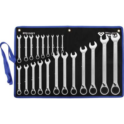 Brilliant Tools BT013221 BT013221 Ringsleutel met ratelset Sleutelbreedte (metrisch) 8 - 53 mm
