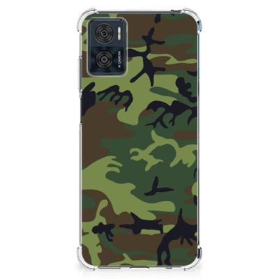 Motorola Moto E22 | E22i Doorzichtige Silicone Hoesje Army Dark Motorola Moto E22 | E22i Doorzichtige Silicone Hoesje Army Dark