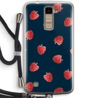 Framboosjes: LG K10 (2016) Transparant Hoesje met koord Framboosjes: LG K10 (2016) Transparant Hoesje met koord