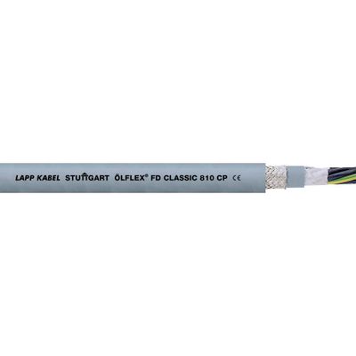 LAPP 26451/500 Geleiderkettingkabel ÖLFLEX® CLASSIC FD 810 CP 4 G 1.5 mm² Grijs 500 m
