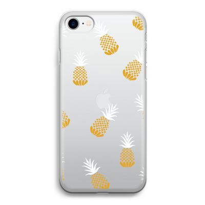 Ananasjes: iPhone SE 2020 Transparant Hoesje