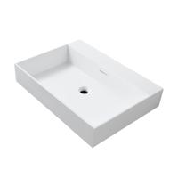 Wastafel BWS Wanda Met Overloop 1 Wasbak 0 Kraangaten 80x12x52,5 cm Mat Wit Wastafel BWS Wanda Met Overloop 1 Wasbak 0 Kraangaten 80x12x52,5 cm Mat Wit