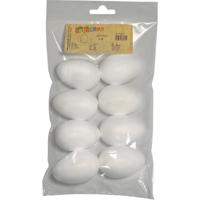 Hobby eieren - 40x - piepschuim - 6 cm - knutselen - Pasen decoraties - Zelf decoreren - Paaseiere