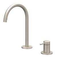 IVY Bond Wastafelkraan - 2-Gats Bladmontage - Geborsteld Nickel PVD