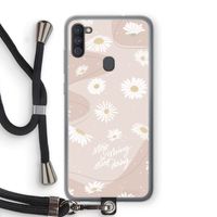 Daydreaming becomes reality: Samsung Galaxy A11 Transparant Hoesje met koord