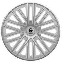 4-Delige Sparco Wieldoppenset Bergamo 16-inch zilver SP1685SV