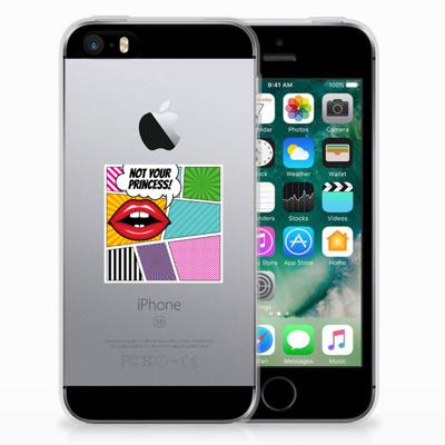 Apple iPhone SE | 5S | Sillicone Back Cover | Popart Princess