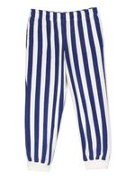 Weekend House Kids. pantalon en coton biologique à lien de resserrage - Bleu Weekend House Kids. pantalon en coton biologique à lien de resserrage - Bleu