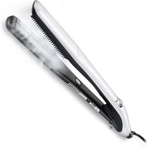 BaByliss Steam Lustre Styler Stijltang Stoom Zwart, Wit 2,5 m