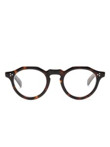 Eyevan7285 lunettes de vue rondes à effet écailles de tortue - Marron