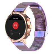 Garmin Venu 3s / Vivoactive 4s / Venu 2s / Vivomove 3s / Forerunner 255s - Milanese bandje met klemsluiting - Multicolor