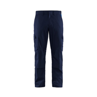 Blåkläder Industrie werkbroek stretch met kniezakken 14481832 | Marineblauw/Korenblauw | Maat 48 - 7330509759172