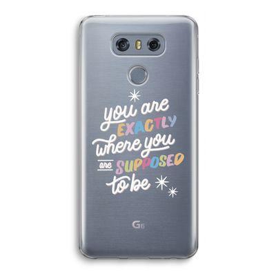Right Place: LG G6 Transparant Hoesje