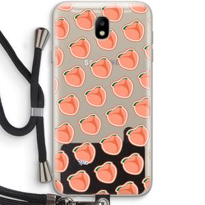 Just peachy: Samsung Galaxy J7 (2017) Transparant Hoesje met koord