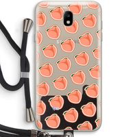 Just peachy: Samsung Galaxy J7 (2017) Transparant Hoesje met koord