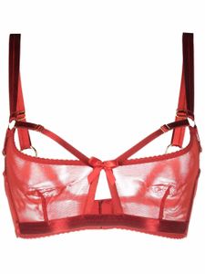 Bordelle soutien-gorge Bondage Belle - Rouge