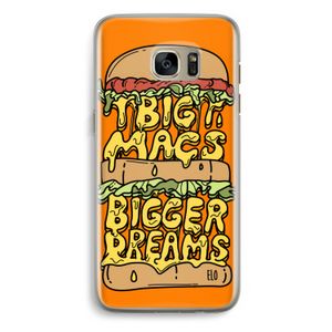 Big Macs Bigger Dreams: Samsung Galaxy S7 Edge Transparant Hoesje