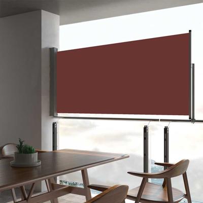 Tuinscherm uittrekbaar 60x300 cm bruin