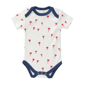 Fresk romper korte mouw Tulip red Maat