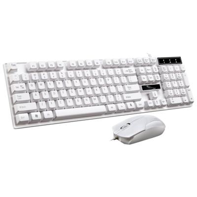 Chasing Leopard Q17 104 toetsen USB Wired schorsing gaming Office toetsenbord + Wired symmetrische muis set keyboard kabel lengte: 1.4 m muiskabel l