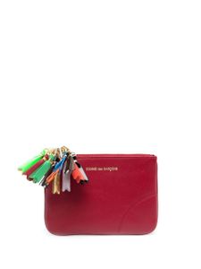 Comme Des Garçons Wallet portefeuille zippé en cuir - Rouge