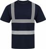 Korntex KX074 Heavy Duty Polycotton Hi-Vis T-Shirt Barcelona - Navy - 6XL