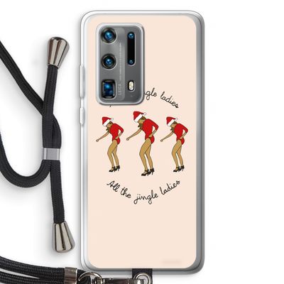 Jingle Ladies: Huawei P40 Pro Plus Transparant Hoesje met koord
