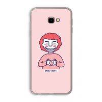 Hartje: Samsung Galaxy J4 Plus Transparant Hoesje