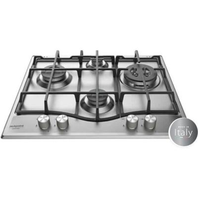HOTPOINT PNN 641 IX - Gaskookplaat - 4 branders - 8850 W - L 60 x D51 cm - Roestvrijstalen coating