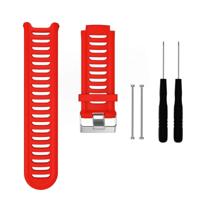 Effen kleur Silicone polsbandje voor Garmin Forerunner 910XT (rood)